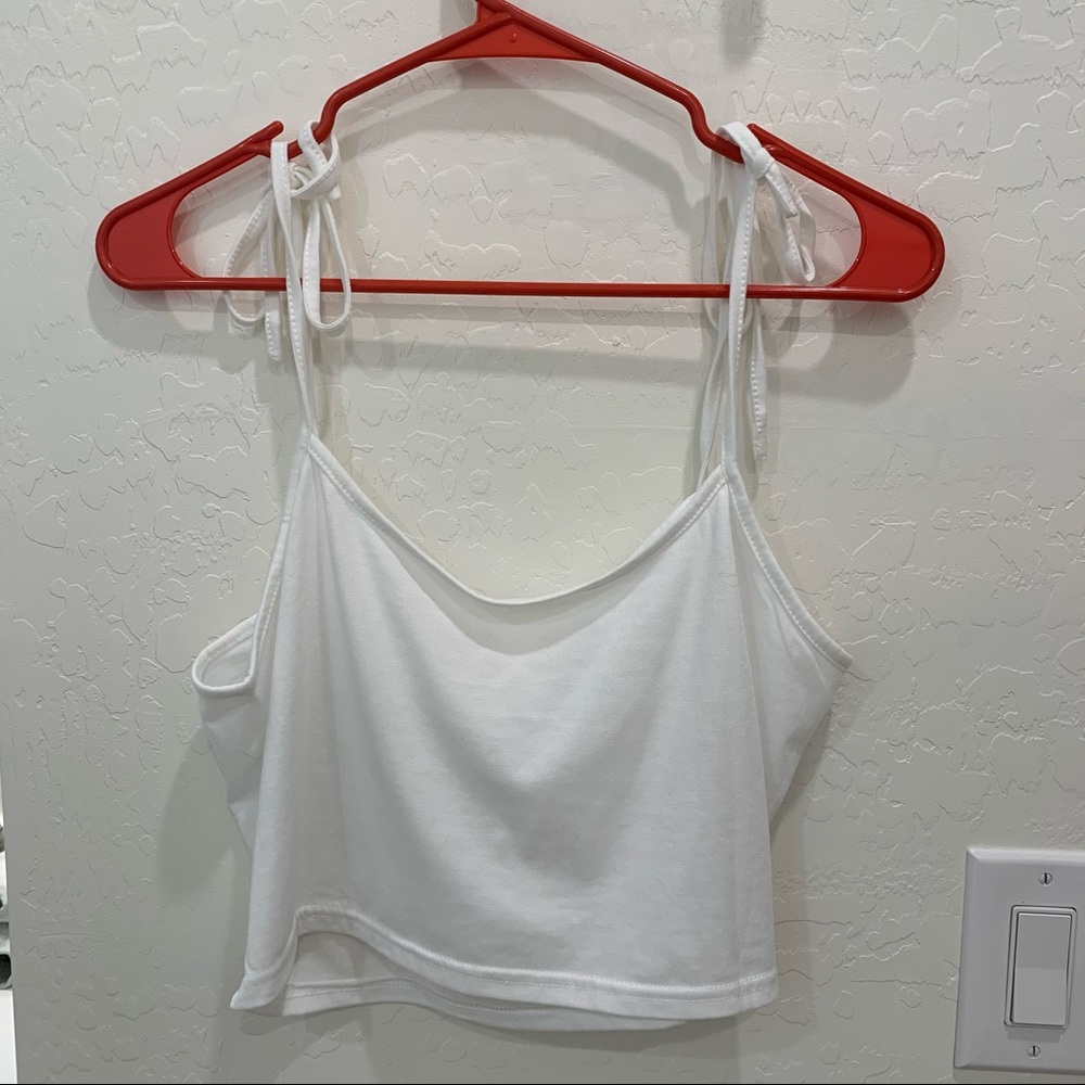 Tie Strap Cropped Tank NWOT